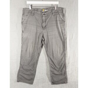 Carhartt Relaxed Fit Work Gray Pants Mens 38x30 Western Ranch Workwear